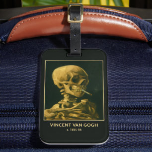 Étiquette À Bagage Fumer le crâne vintage - Unique Van Gogh inspiré