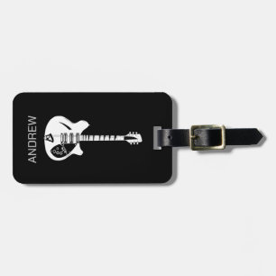 Étiquette À Bagage Funky Psychedelic Guitare Pop Art instrument de mu