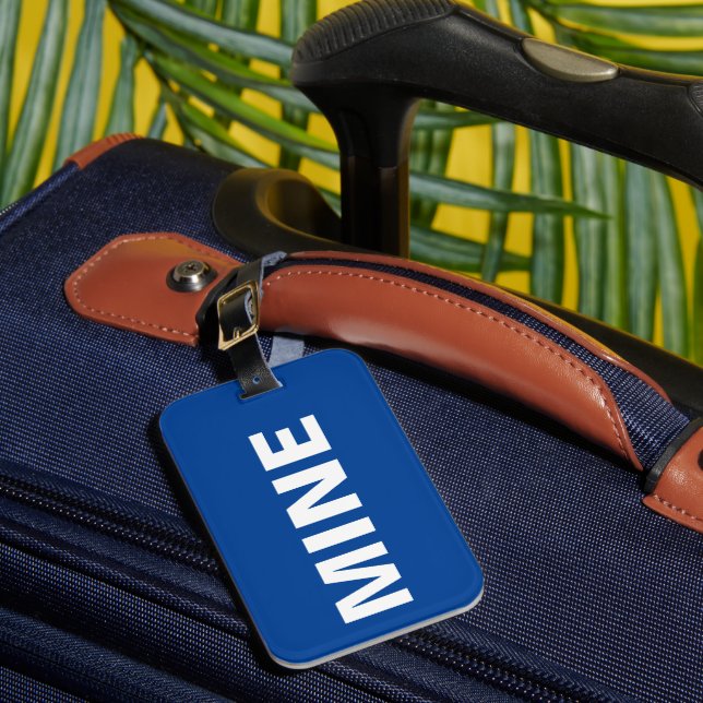 Étiquette À Bagage Funny Blue (Insitu Rectoal 1)