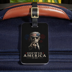 Étiquette À Bagage Funny Trump Golfe Des USA Amérique 2025 4 juillet