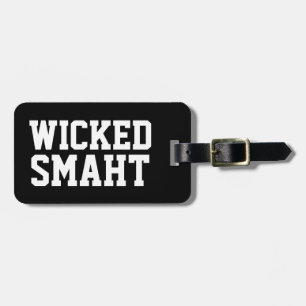 Étiquette À Bagage Funny Wicked Smart Smaht Boston Accent Bostonian