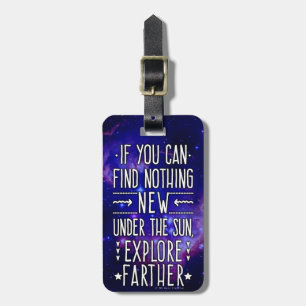 Étiquette À Bagage Galaxie / Nébuleuse de l'espace extra-atmosphériqu