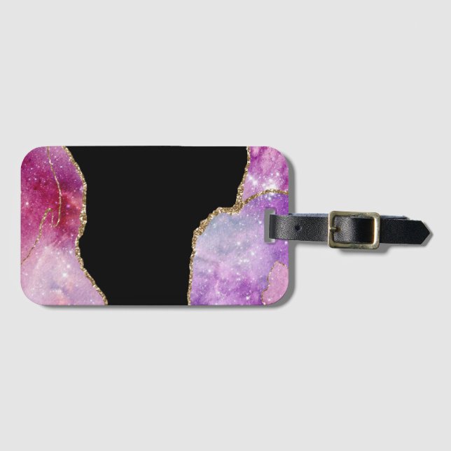 Étiquette À Bagage Galaxy Agate Series (Devant Horizontal)