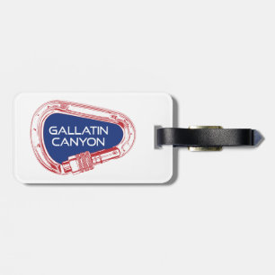Étiquette À Bagage Gallatin Canyon Montana Escalade Carabiner