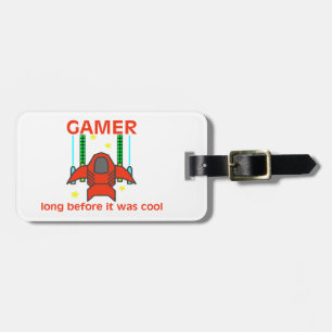 Étiquette À Bagage Gamer avant que c'ait été rétro style frais