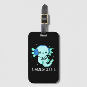 Étiquette À Bagage Gamesolotl Axolotl Gamer