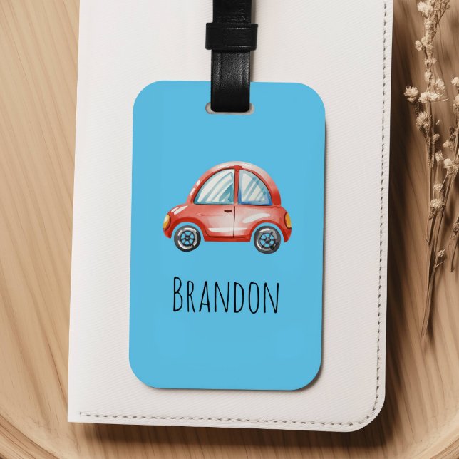Étiquette À Bagage Garçon Mignon Voiture Enfants (Créateur téléchargé)