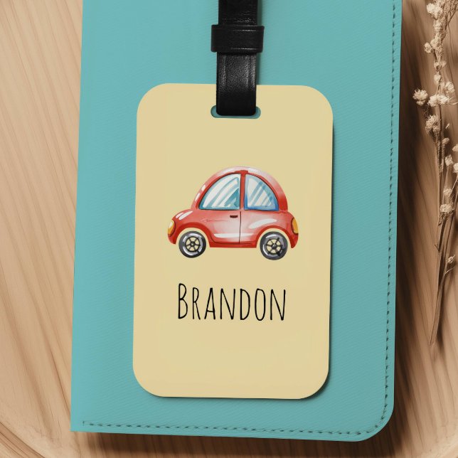 Étiquette À Bagage Garçon Mignon Voiture Enfants (Créateur téléchargé)