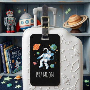 Étiquette À Bagage Garçons Mignons Astronaute Spatial Enfants