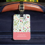 Étiquette À Bagage Garden Whimsy Floral Personnalisé<br><div class="desc">Des étiquettes élégantes imprimées sur mesure font un merveilleux cadeau pour les amis sur le coup, une mariée mariée ou simplement vous régaler avant votre prochaine grande aventure. Ce design sucré présente un motif botanique fantaisiste de fleurs sauvages et de verdure. Personnalisez le devant avec votre nom monogramme ou autre...</div>