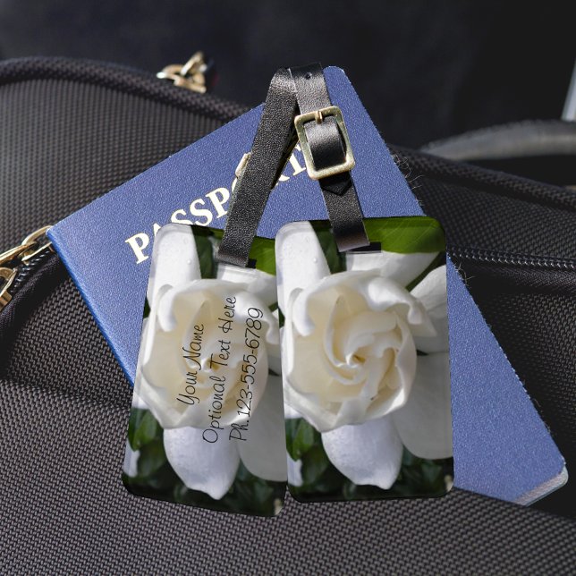 Étiquette À Bagage Gardénias parfumés (Créateur téléchargé)