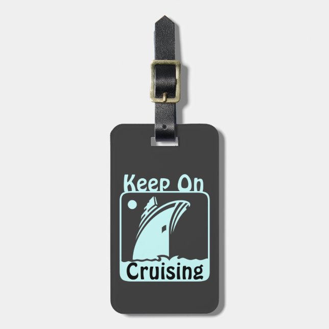 Étiquette À Bagage Gardez la coutume de croisière (Devant Vertical)