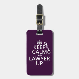 Étiquette À Bagage Gardez le calme et l'avocat (toute couleur)