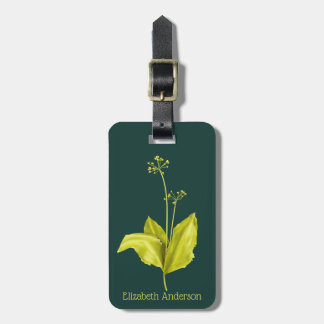 Étiquette À Bagage Garlic sauvage vert Plante Nature Adulte Botaniste