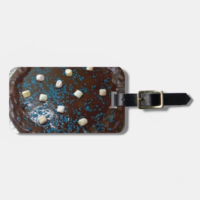 Étiquette À Bagage Gâteau au chocolat (Devant horizontal)