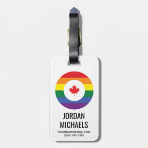 Étiquette À Bagage Gay pride canadien