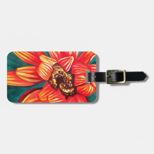 Étiquette À Bagage Gazania desert flower art par Sacha Grossel