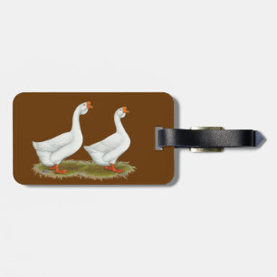 Étiquette À Bagage Geese de l'Afrique blanche