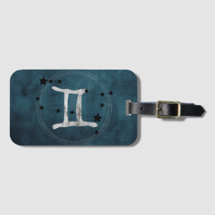 Étiquette À Bagage Gemini the Twins zodiac sign constellation stars