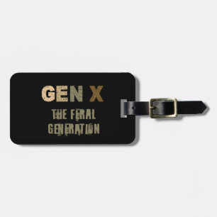 Étiquette À Bagage Gen X : Génération Feral