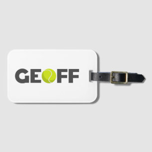 Étiquette À Bagage Geoff Tennis