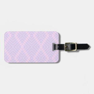 Étiquette À Bagage Géométrie rose et magenta