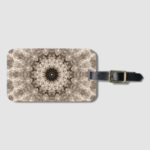 Étiquette À Bagage géométrique, beige, marron, mandala