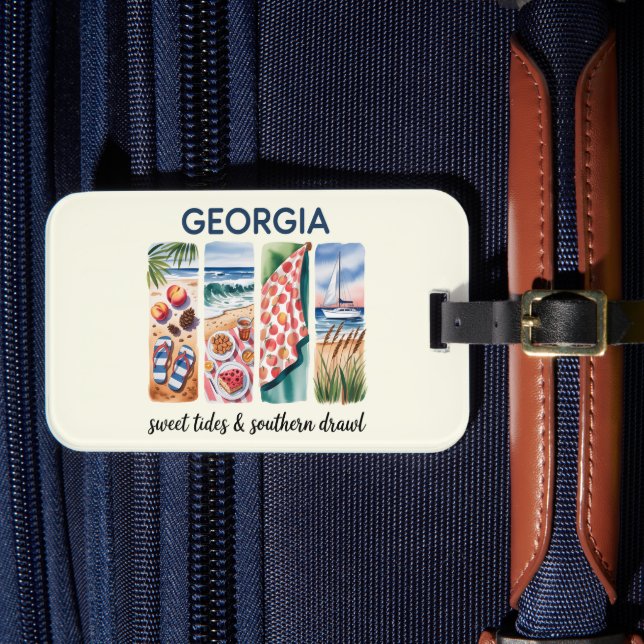 Étiquette À Bagage Géorgie - Marées douces et Drawl du Sud (Insitu Rectoal 4)