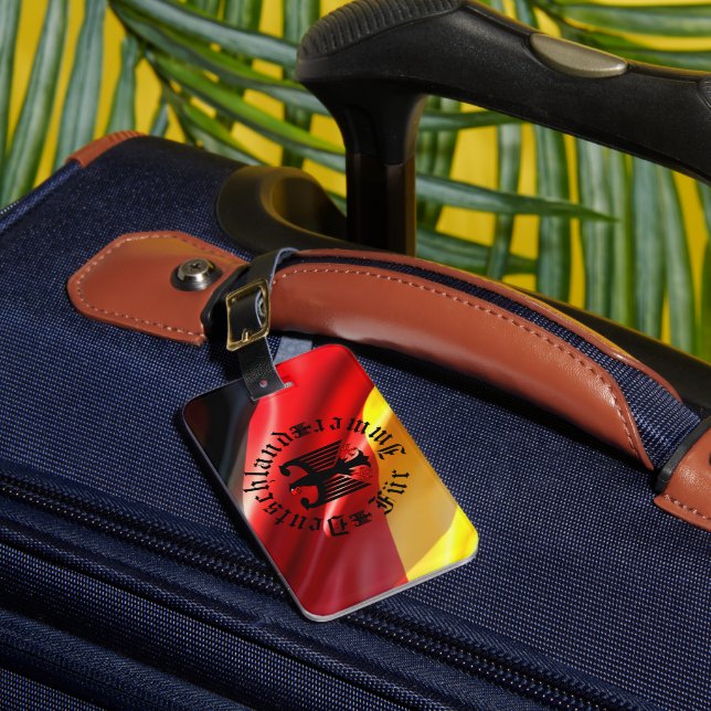 Étiquette À Bagage Germany/Deutschland Forever/black eagle/flag (Insitu Rectoal 1)