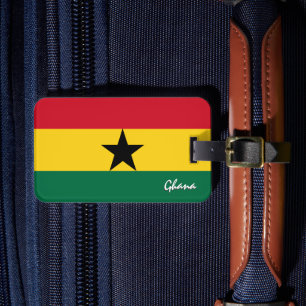 Étiquette À Bagage Ghana Bagages Tags, Drapeau patriotique ghanéen