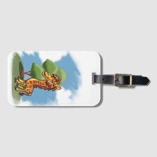Étiquette À Bagage Giraffe de dessin