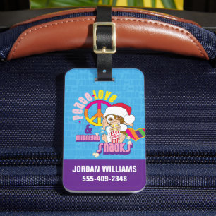 Étiquette À Bagage Gizmo Peace Love & Midnight Snacks