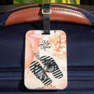 Étiquette À Bagage Glamour d'ambiance de plage 