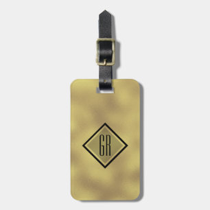 Étiquette À Bagage Gold foil iridescent background
