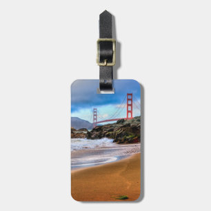 Étiquette À Bagage Golden Gate Bridge au coucher du soleil
