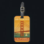 Étiquette À Bagage Golden Gate Bridge Retro – San Francisco Luggage T<br><div class="desc">Bring the spirit of California’s most iconic city on your travels with this vintage-inspired San Francisco luggage tag Featuring the legendary Golden Gate Bridge in a bold mid-century color palette, this artwork captures the freedom and wanderlust of the open road. Perfect for travelers, design lovers, or anyone who’s left their...</div>