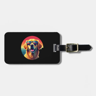 Étiquette À Bagage Golden Retriever pour enfants garçons filles lunet