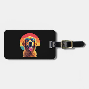 Étiquette À Bagage Golden Retriever pour enfants garçons filles lunet
