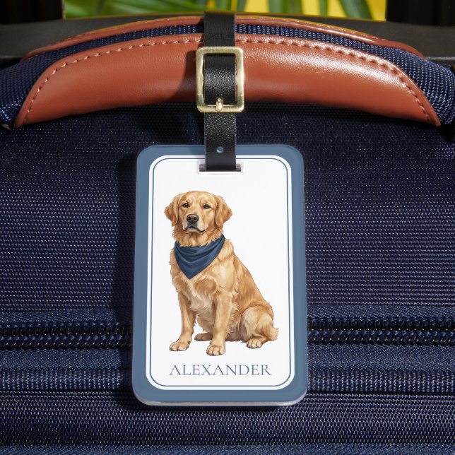 Étiquette À Bagage Golden Retriever Prépa (Insitu Rectoal 2)