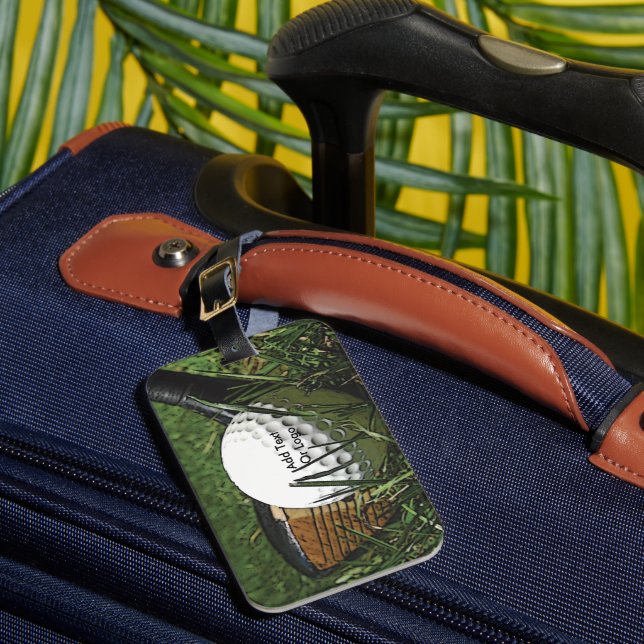 Étiquette À Bagage Golf 101 avec texte ou photo (Insitu Rectoal 1)