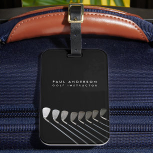 Étiquette À Bagage Golf Clubs Art Golf Coach Nom Pour Les Joueurs De