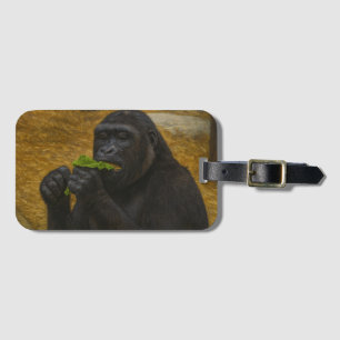 Étiquette À Bagage Gorilla Grace - Portrait réaliste de la faune