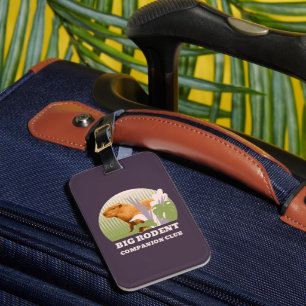 Étiquette À Bagage Grand Club de Compagnons Rongeurs Capybara
