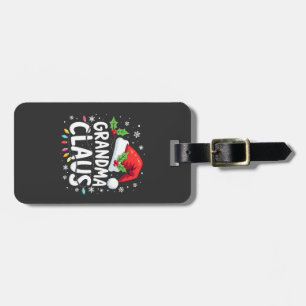 Étiquette À Bagage Grand-mère Claus Noël Family Union