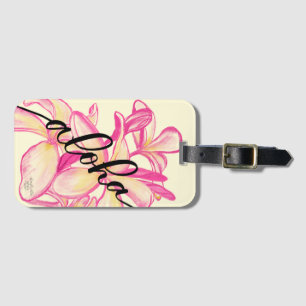 Étiquette À Bagage Grandes étiquettes de sac d'Hawaï de Plumeria