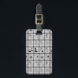 Étiquette À Bagage Graphique d'émotion de caractères LOONEY TUNES™<br><div class="desc">Découvrez cette vintage carte des émotions en ligne de caractères LOONEY TUNES™,  avec BUGS BUNNY™,  DAFFY DUCK™,  MARVIN THE MARTIAN™ et TAZ™. Cliquez sur customiser pour modifier la couleur de la grille.</div>