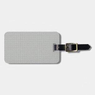 Étiquette À Bagage Graphite blanc et gris de fibre de carbone