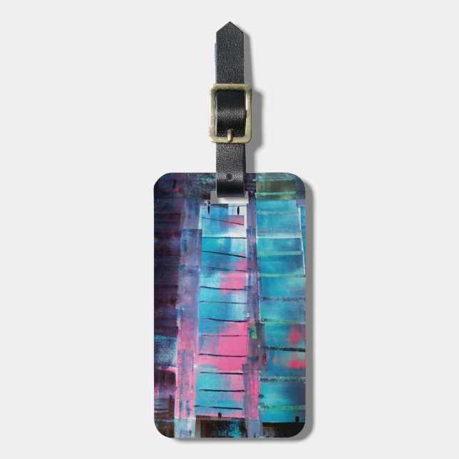 Étiquette À Bagage Gratte-ciel (Devant Vertical)