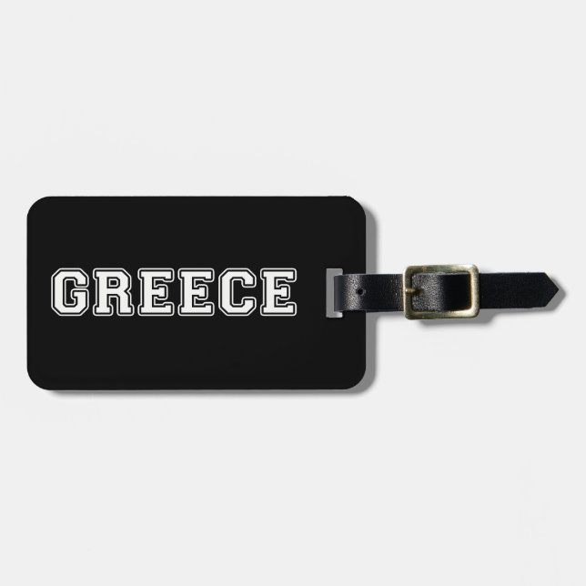 Étiquette À Bagage Grèce (Devant horizontal)