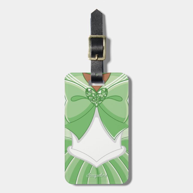 Étiquette À Bagage Green Magical Girl II (Devant Vertical)